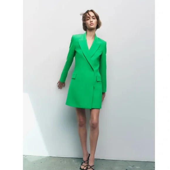 Zara double breasted blazer dress. - Picture 4 of 16